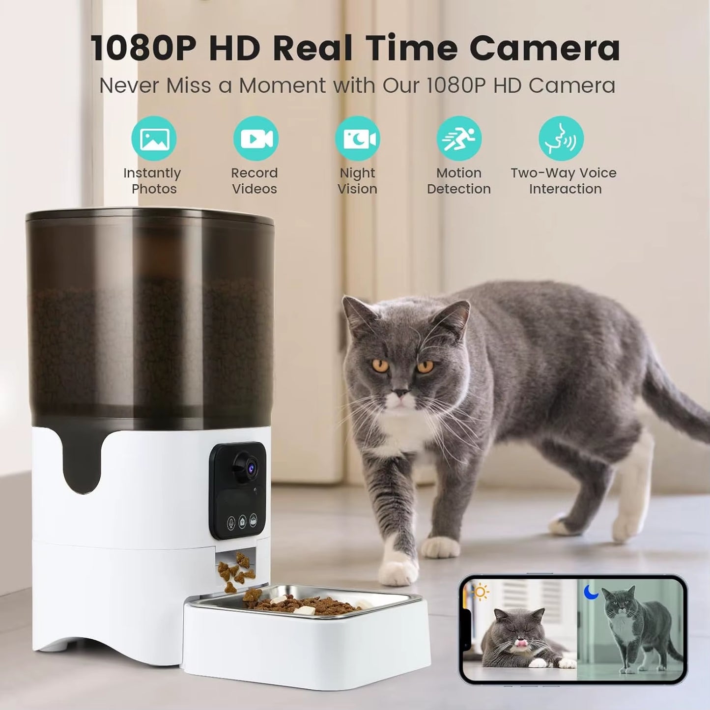  Bastet crown Automatic Feeder for Cat 