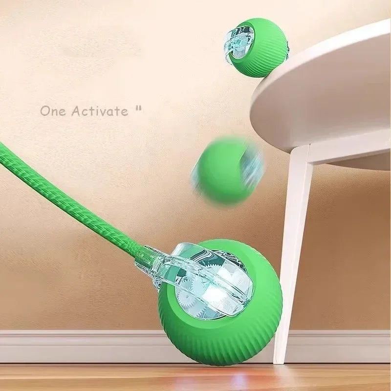 Electronic Interactive Pet Toy Smart Dog Toy Ball Moving Ball USB Automatic Moving Bouncing for Puppy Birthday Gift Cat Products